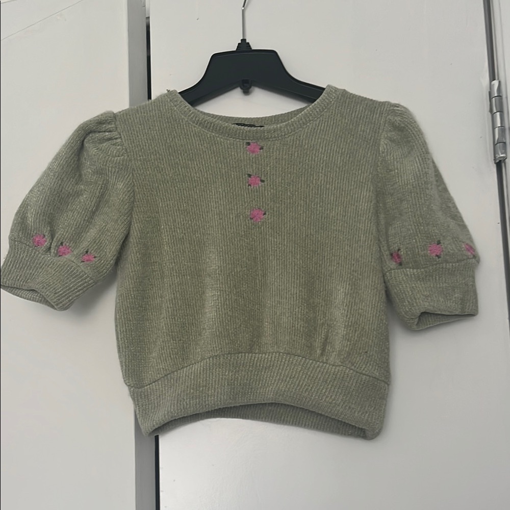 Zara Women's Green Sweater Top